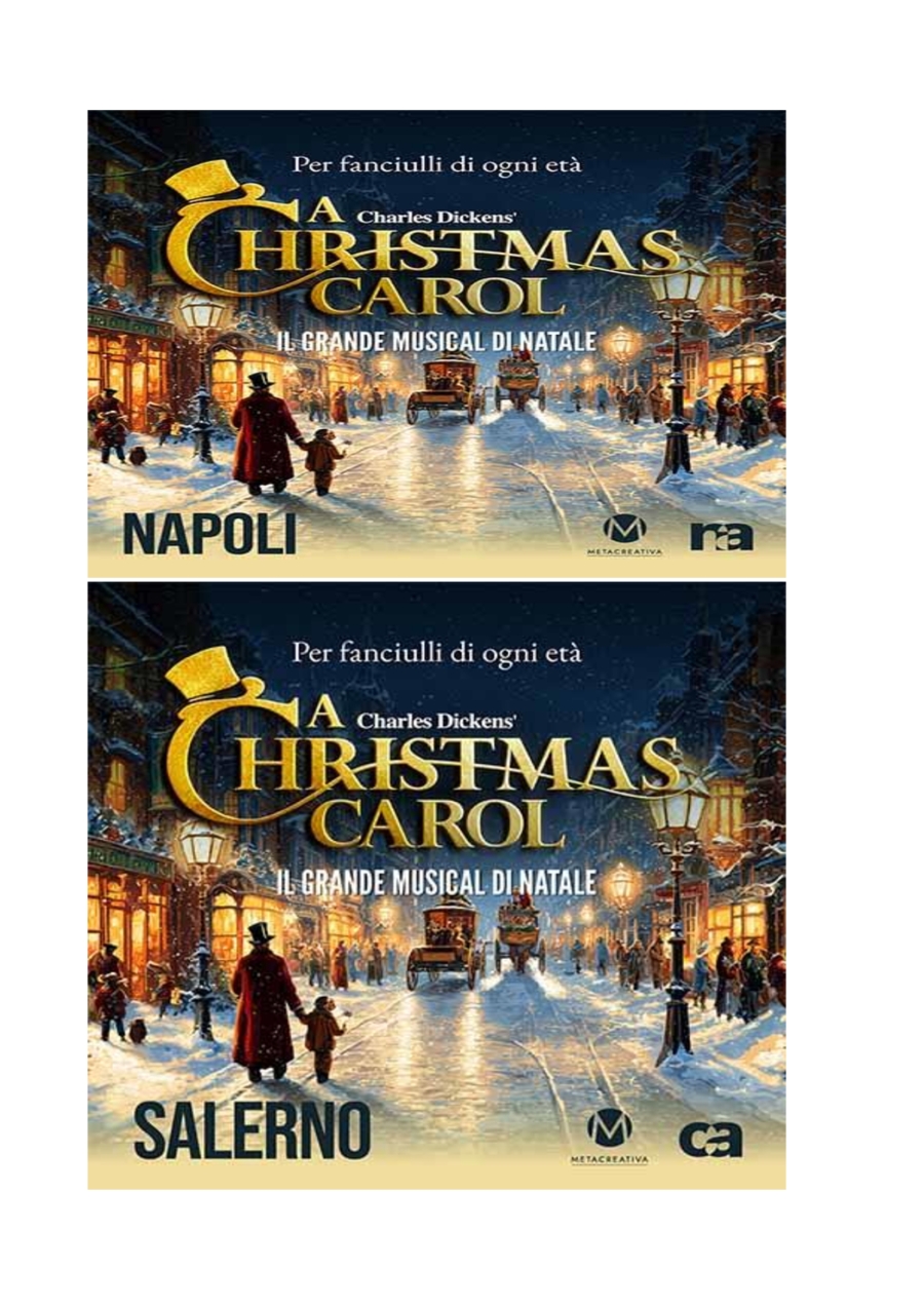 A Christmas Carol NAPOLI - SALERNO