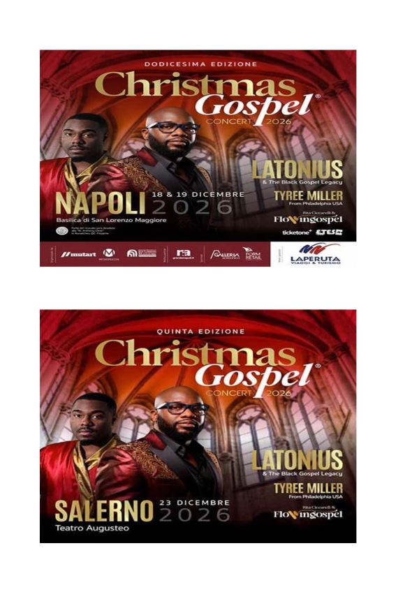 Christmas Gospel Concert 2026 NAPOLI - SALERNO